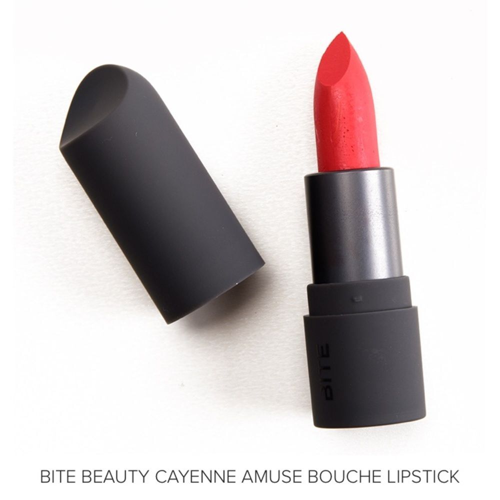 Bite Beauty Amuse Bouche Lipstick Cayenne Bright Red Warm Mini Size RARE